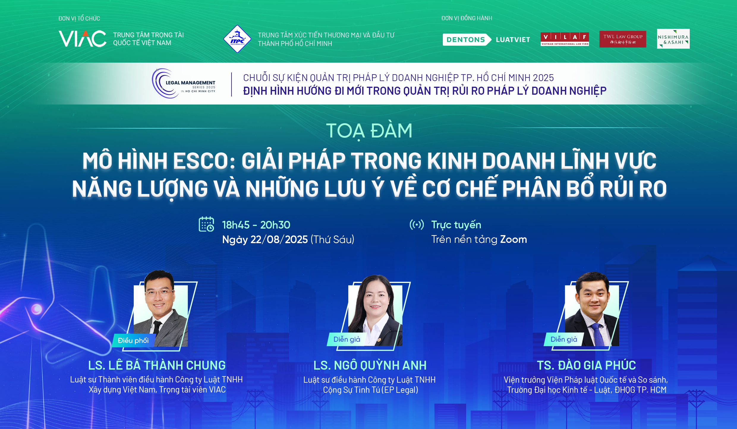[LMS 2025] Tổng kết Tọa đàm trực tuyến “Mô hình ESCO: Giải pháp trong kinh doanh lĩnh vực năng lượng và những lưu ý về cơ chế phân bổ rủi ro”